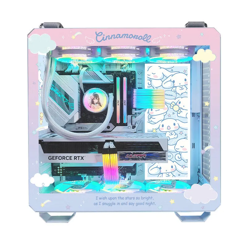 Case ASUS TUF GT502 Custom Cinnamoroll, Mid Tower, white/pattern