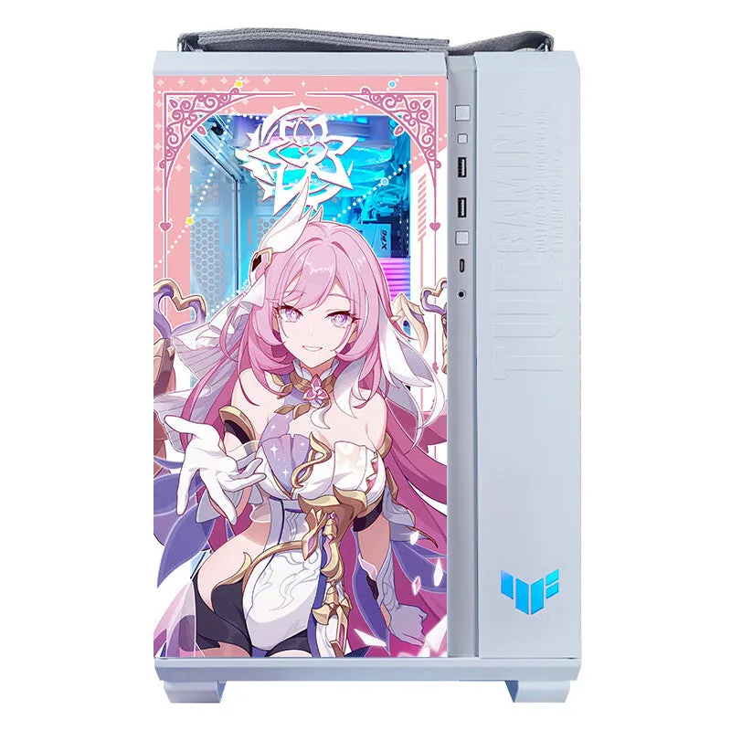 Case ASUS TUF GT502 Custom Elysia, Mid Tower, white/pink/pattern