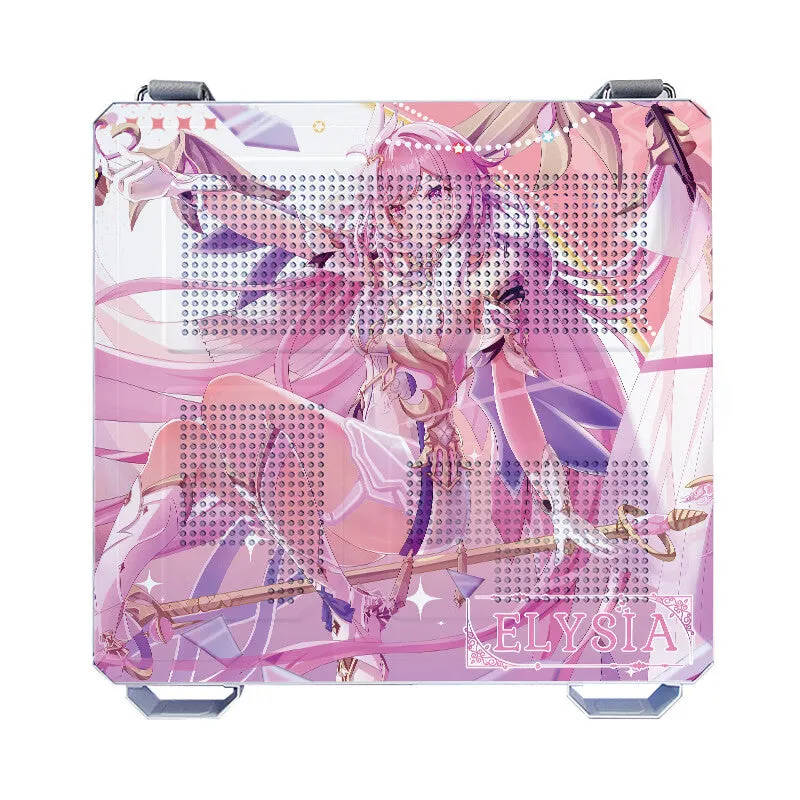 Case ASUS TUF GT502 Custom Elysia, Mid Tower, white/pink/pattern
