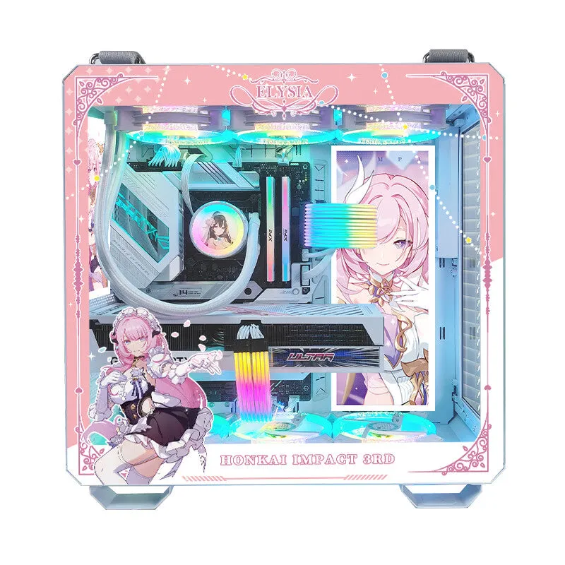 Case ASUS TUF GT502 Custom Elysia, Mid Tower, white/pink/pattern