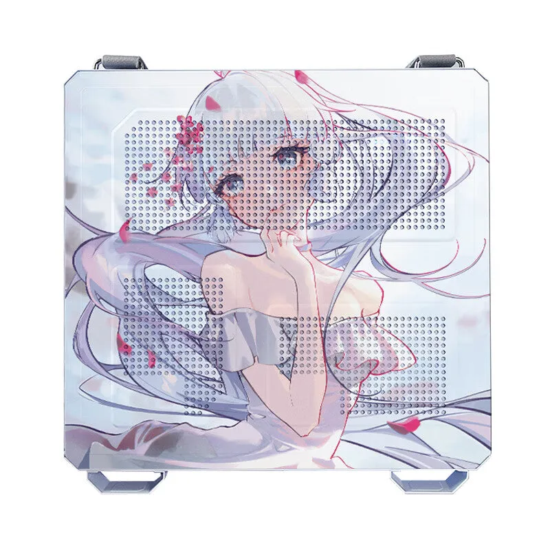 Case ASUS TUF GT502 Custom Kamisato Ayaka, Mid Tower, white/pattern