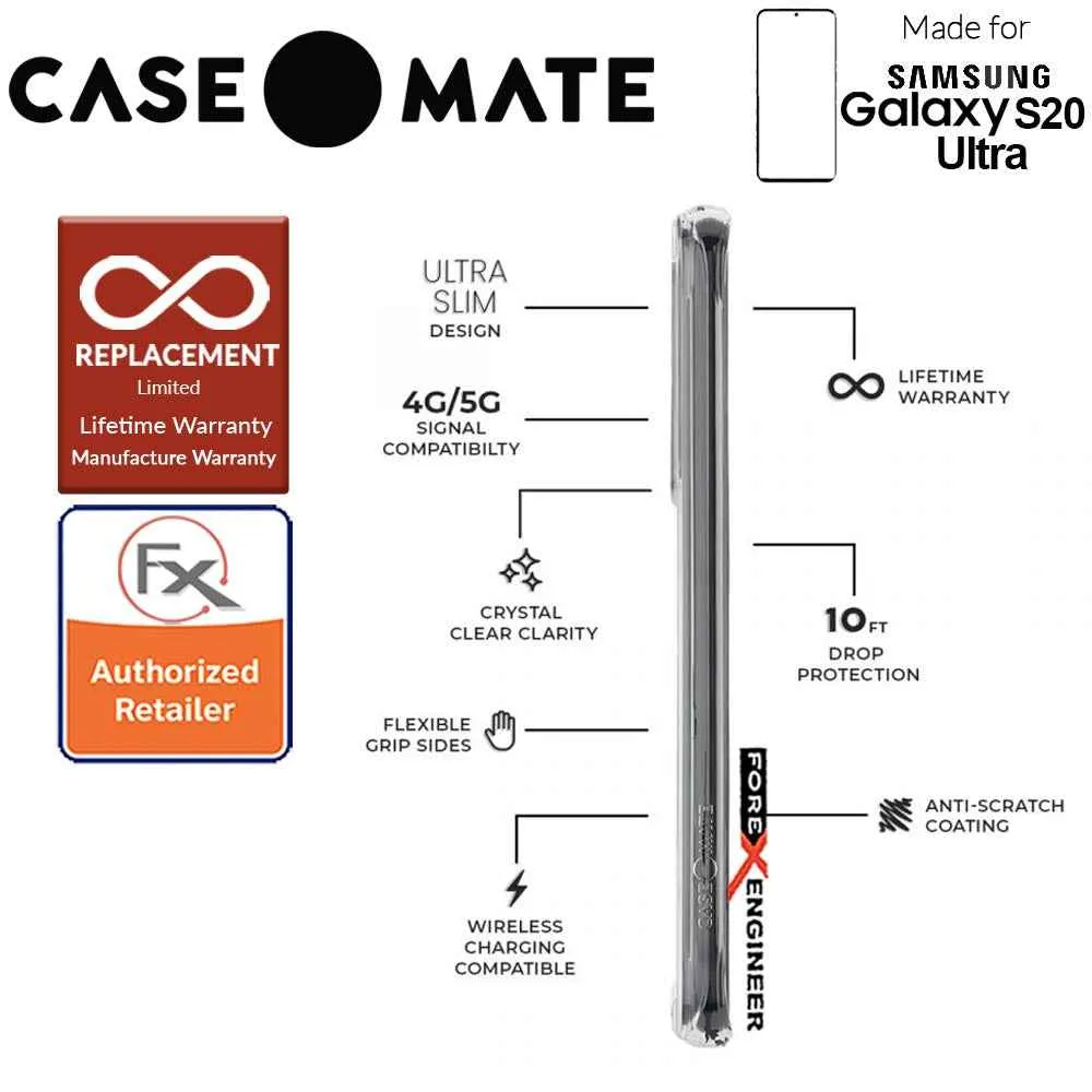 Case-Mate Case Mate Tough for Samsung Galaxy S20 Ultra 6.9" - Clear Color