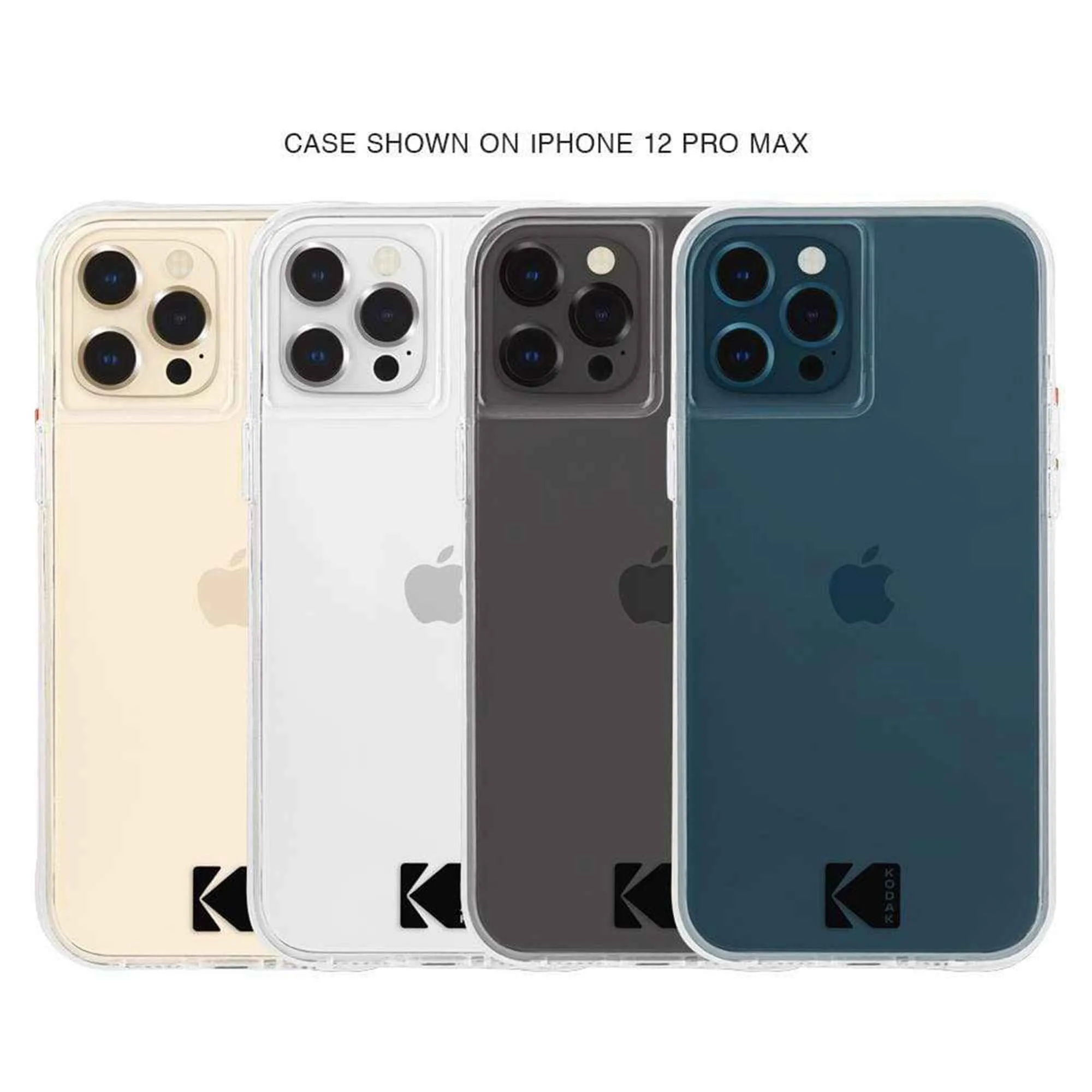 Case Mate KODAK for iPhone 12 Pro Max 6.7 5G - Clear Case with Logo (Barcode: 840171700367 )