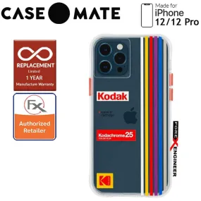 Case Mate KODAK with MicroPel for iPhone 12 - 12 Pro 5G 6.1" - White Kodachrome Super 8 (Barcode: 840171700411 )