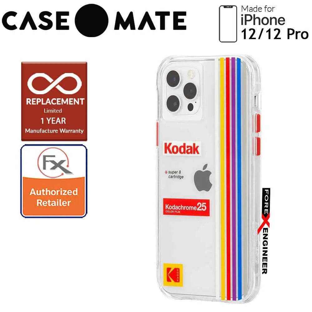 Case Mate KODAK with MicroPel for iPhone 12 - 12 Pro 5G 6.1" - White Kodachrome Super 8 (Barcode: 840171700411 )