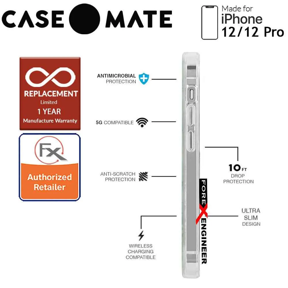 Case Mate Rifle Paper Co. for iPhone 12 - 12 Pro  5G 6.1" - Hydrangea with MicroPel (Barcode: 846127196277 )