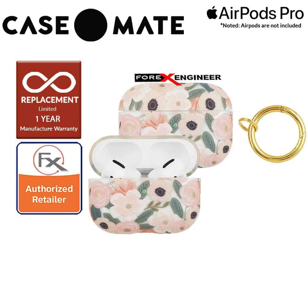 Case Mate Rifle Paper for Airpods Pro - Wildflowers with Gold Circular Ring ( Barcode : 846127194044 )