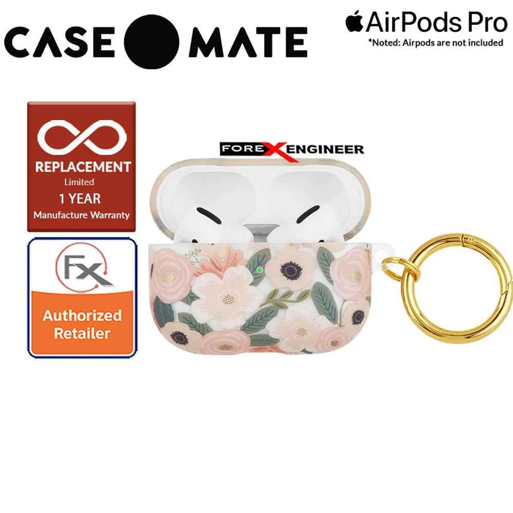 Case Mate Rifle Paper for Airpods Pro - Wildflowers with Gold Circular Ring ( Barcode : 846127194044 )