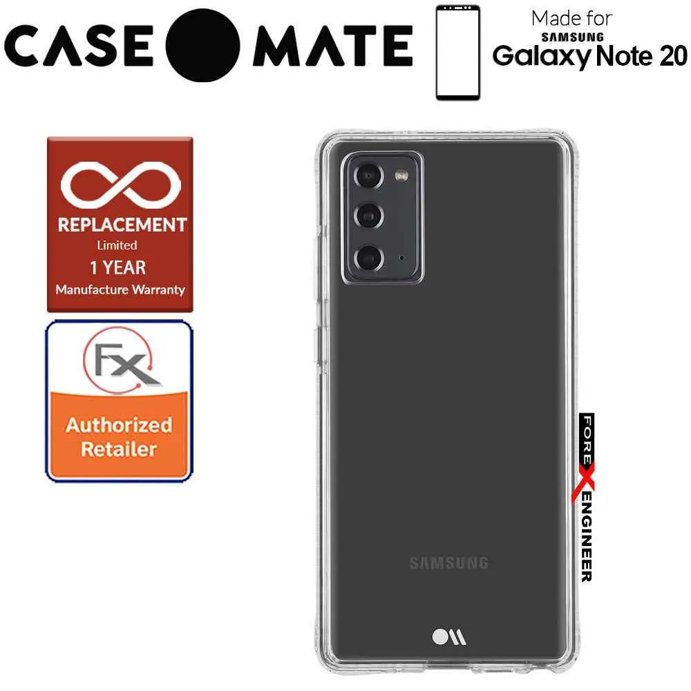 Case Mate Tough Clear Plus for Samsung Galaxy Note 20 5G - with Micropel antimicrobial protection ( Clear ) ( Barcode : 846127195218 )