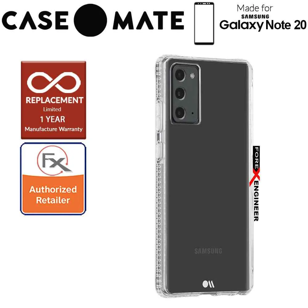 Case Mate Tough Clear Plus for Samsung Galaxy Note 20 5G - with Micropel antimicrobial protection ( Clear ) ( Barcode : 846127195218 )