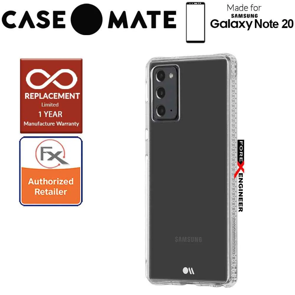 Case Mate Tough Clear Plus for Samsung Galaxy Note 20 5G - with Micropel antimicrobial protection ( Clear ) ( Barcode : 846127195218 )