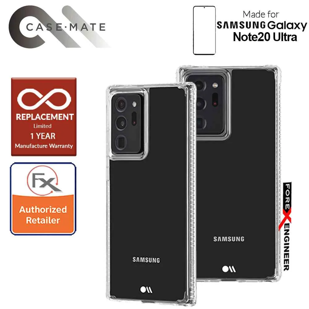 Case Mate Tough Clear Plus for Samsung Galaxy Note 20 Ultra 5G 2020 - with Micropel antimicrobial protection ( Clear ) ( Barcode : 846127195287 )