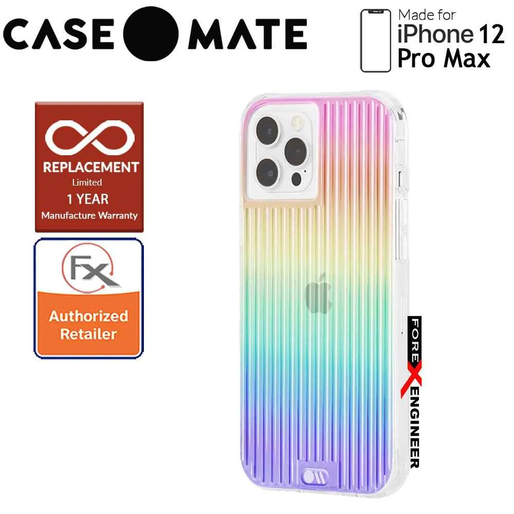 Case Mate Tough Groove for iPhone 12 Pro Max 5G 6.7" - Irisdescent with MicroPel (Barcode: 846127195843 )