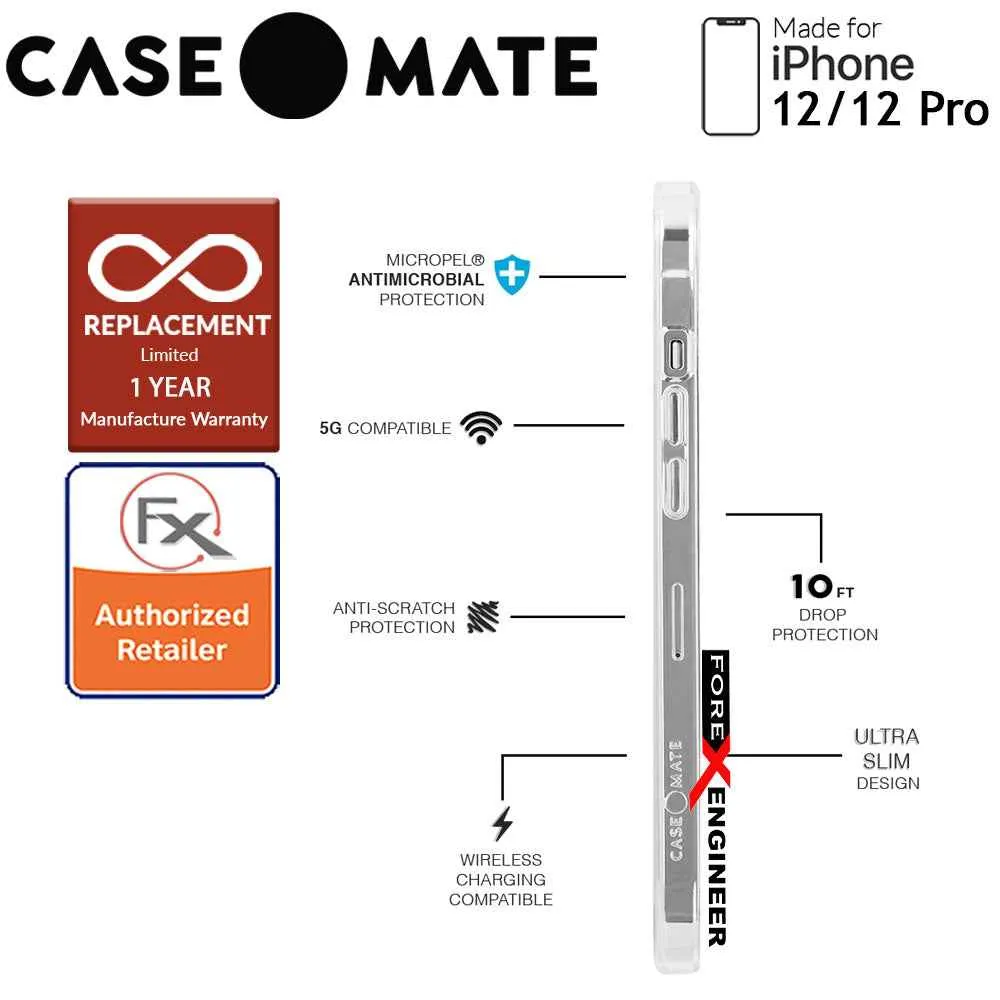 Case Mate Tough Groove with MicroPel for iPhone 12 - 12 Pro  5G 6.1" - Irisdescent (Barcode: 846127196192 )