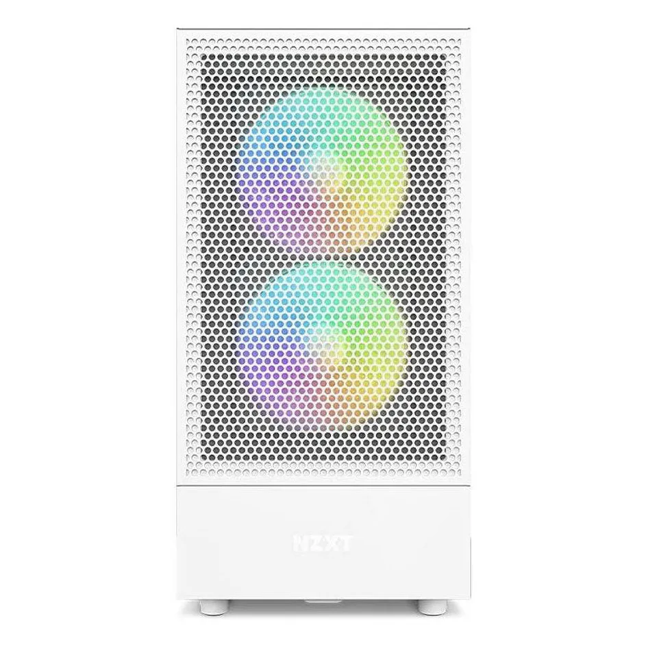 Case NZXT H5 Flow RGB, Mid Tower, white
