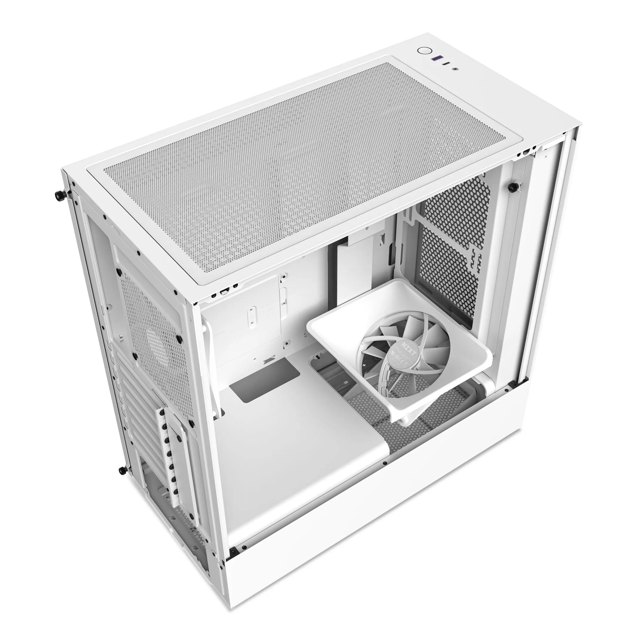 Case NZXT H5 Flow RGB, Mid Tower, white