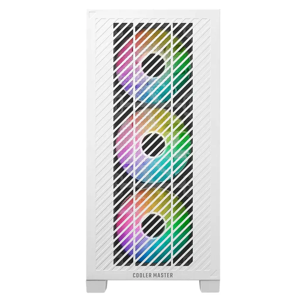 Cooler Master Elite 301 White ARGB Mid-Tower Case