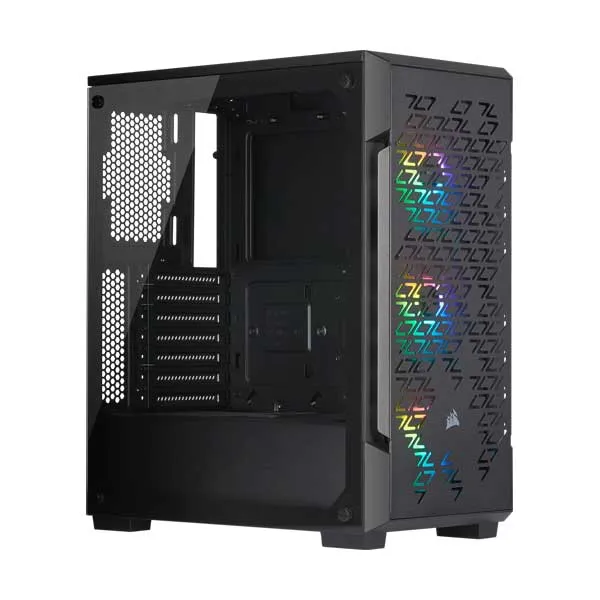 CORSAIR CC-9011173-WW iCUE 220T RGB Airflow Tempered Glass ATX Mid-Tower Smart Case