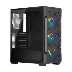 CORSAIR CC-9011173-WW iCUE 220T RGB Airflow Tempered Glass ATX Mid-Tower Smart Case