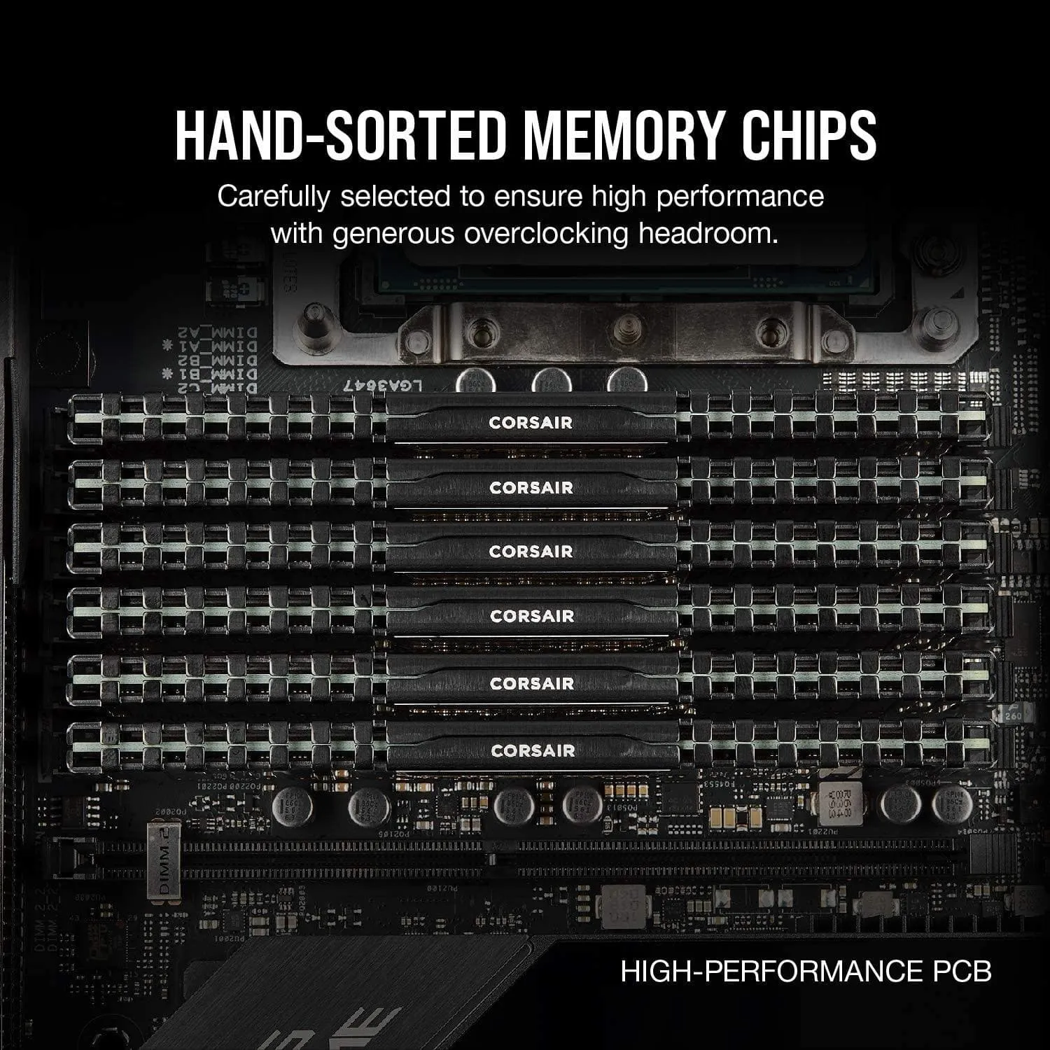Corsair VENGEANCE LPX DDR4 16GB (2x8GB) 3200MHz CL16 RAM, Intel XMP 2.0 - Black