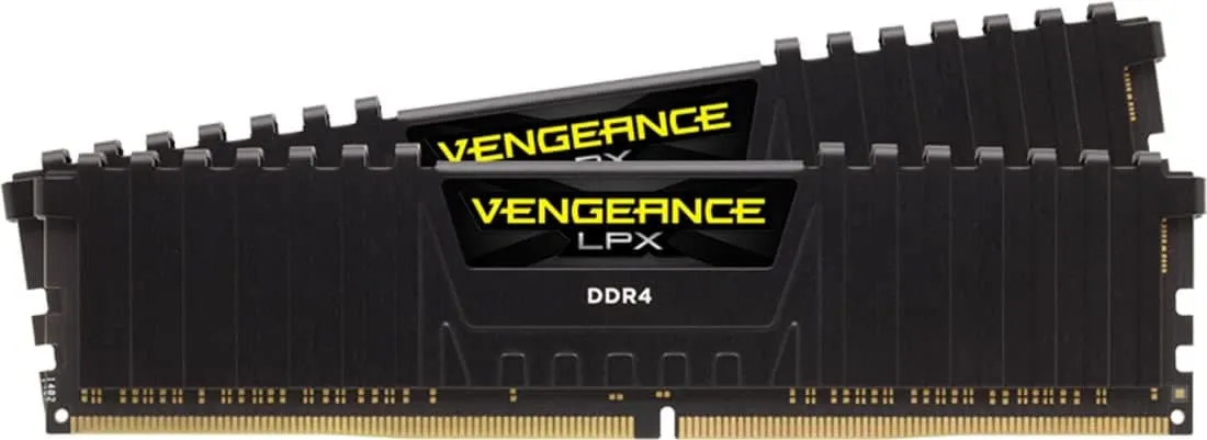 Corsair VENGEANCE LPX DDR4 16GB (2x8GB) 3200MHz CL16 RAM, Intel XMP 2.0 - Black