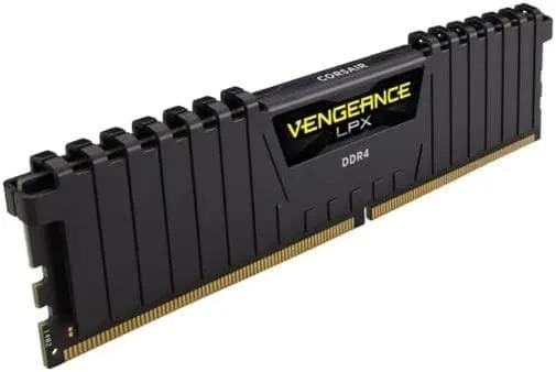 Corsair VENGEANCE LPX DDR4 16GB (2x8GB) 3200MHz CL16 RAM, Intel XMP 2.0 - Black