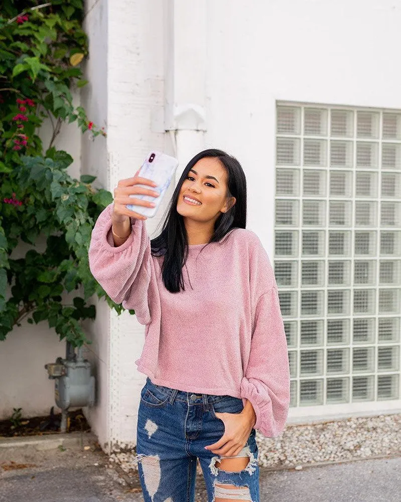 Cotton Candy | Blue & Purple Marble Case