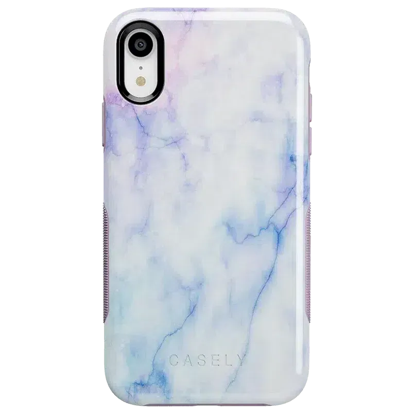 Cotton Candy | Blue & Purple Marble Case