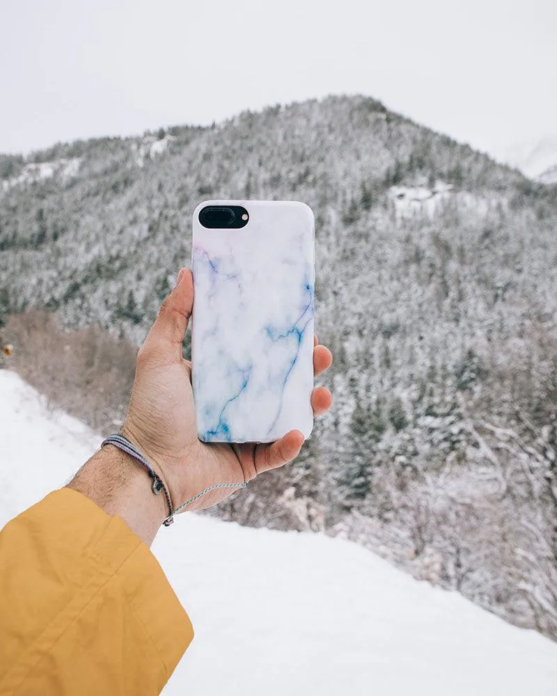 Cotton Candy | Blue & Purple Marble Case
