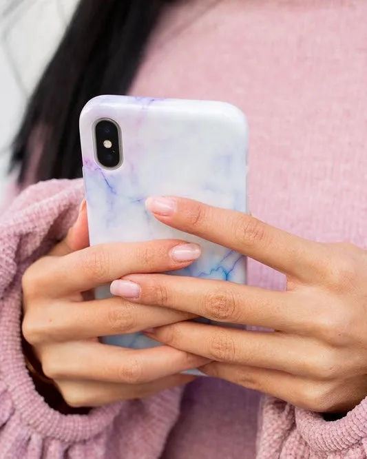 Cotton Candy | Blue & Purple Marble Case