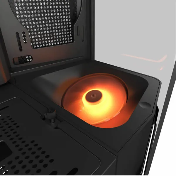 Cougar | FV270 | ARGB Mid Tower E-ATX Case with Tempered, Curved Glass - Black
