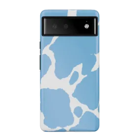 Current MOOd | Light Blue Cow Print Google Pixel Case