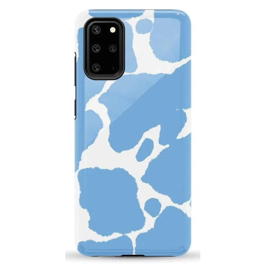 Current MOOd | Light Blue Cow Print Samsung Case