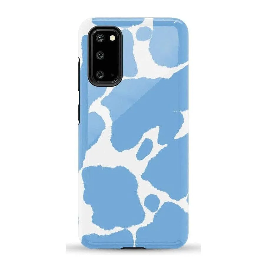 Current MOOd | Light Blue Cow Print Samsung Case
