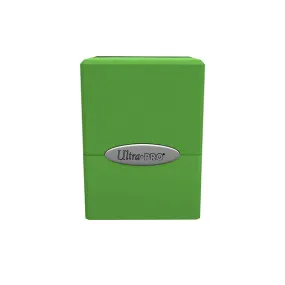 Deckbox: Satin Cube 100  Solid- Green, Lime