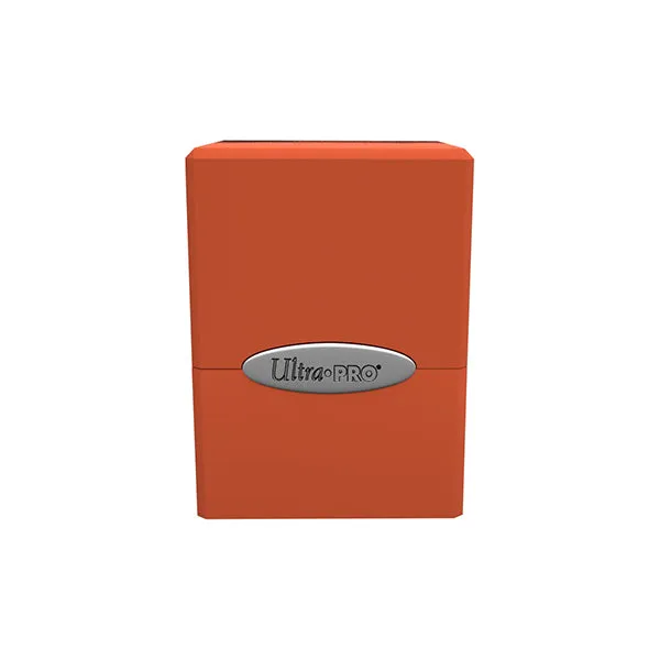 Deckbox: Satin Cube 100  Solid- Orange, Pumpkin