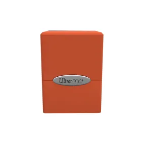 Deckbox: Satin Cube 100  Solid- Orange, Pumpkin