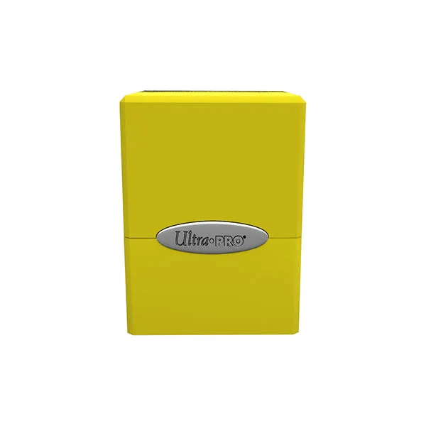 Deckbox: Satin Cube 100  Solid- Yellow, Lemon