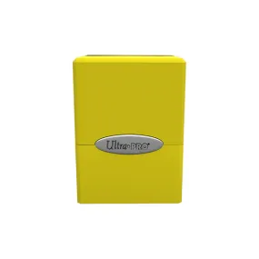 Deckbox: Satin Cube 100  Solid- Yellow, Lemon