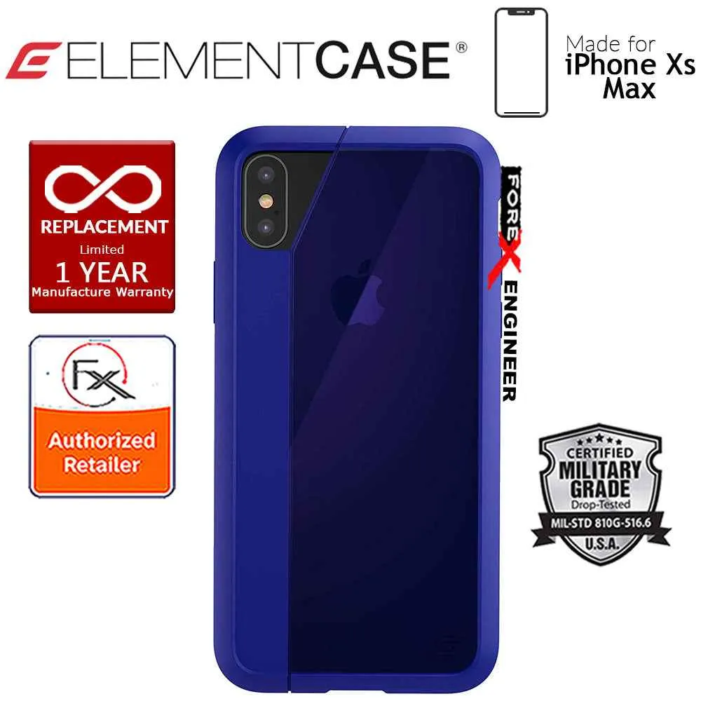 Element Case Illusion for iPhone Xs Max - Military Spec Drop Protection - Blue