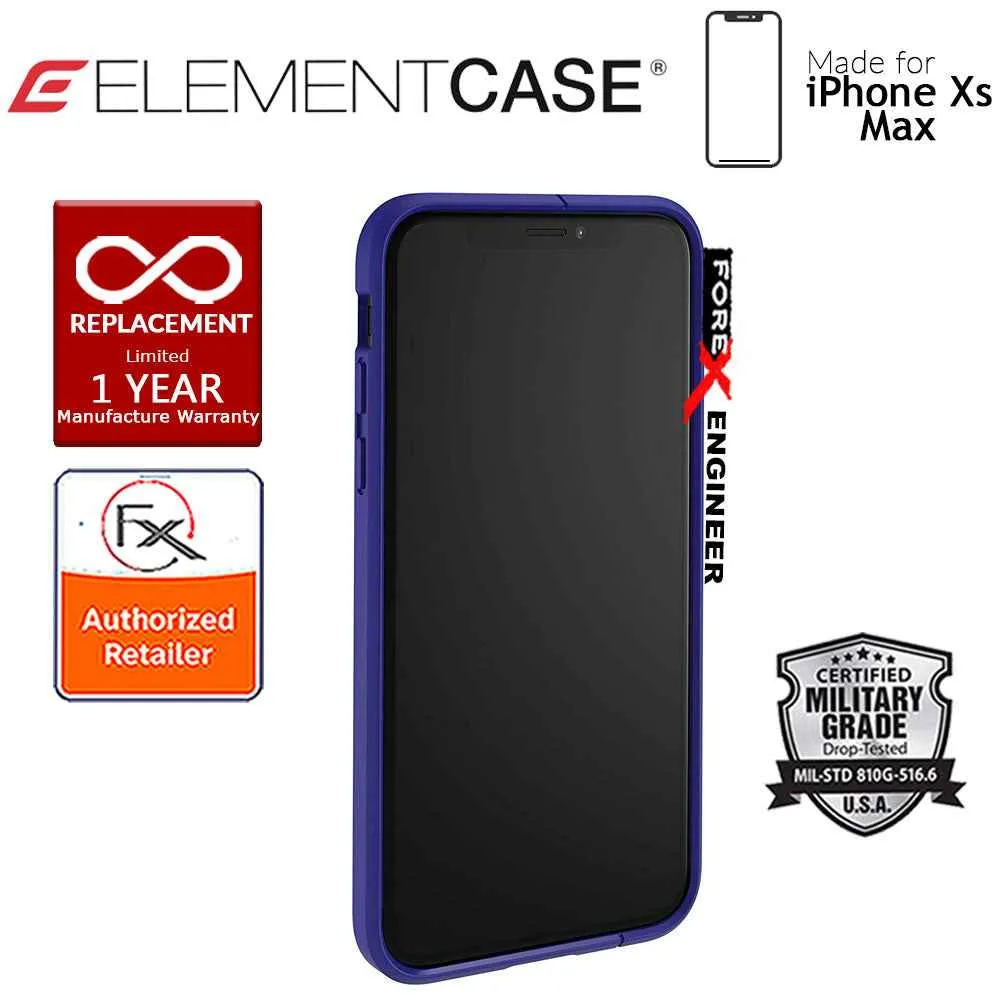 Element Case Illusion for iPhone Xs Max - Military Spec Drop Protection - Blue