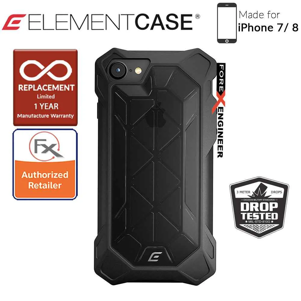 Element Case - Rev (7-8) - Black (Compatible with iPhone SE 2nd Gen 2020) (640947793100)