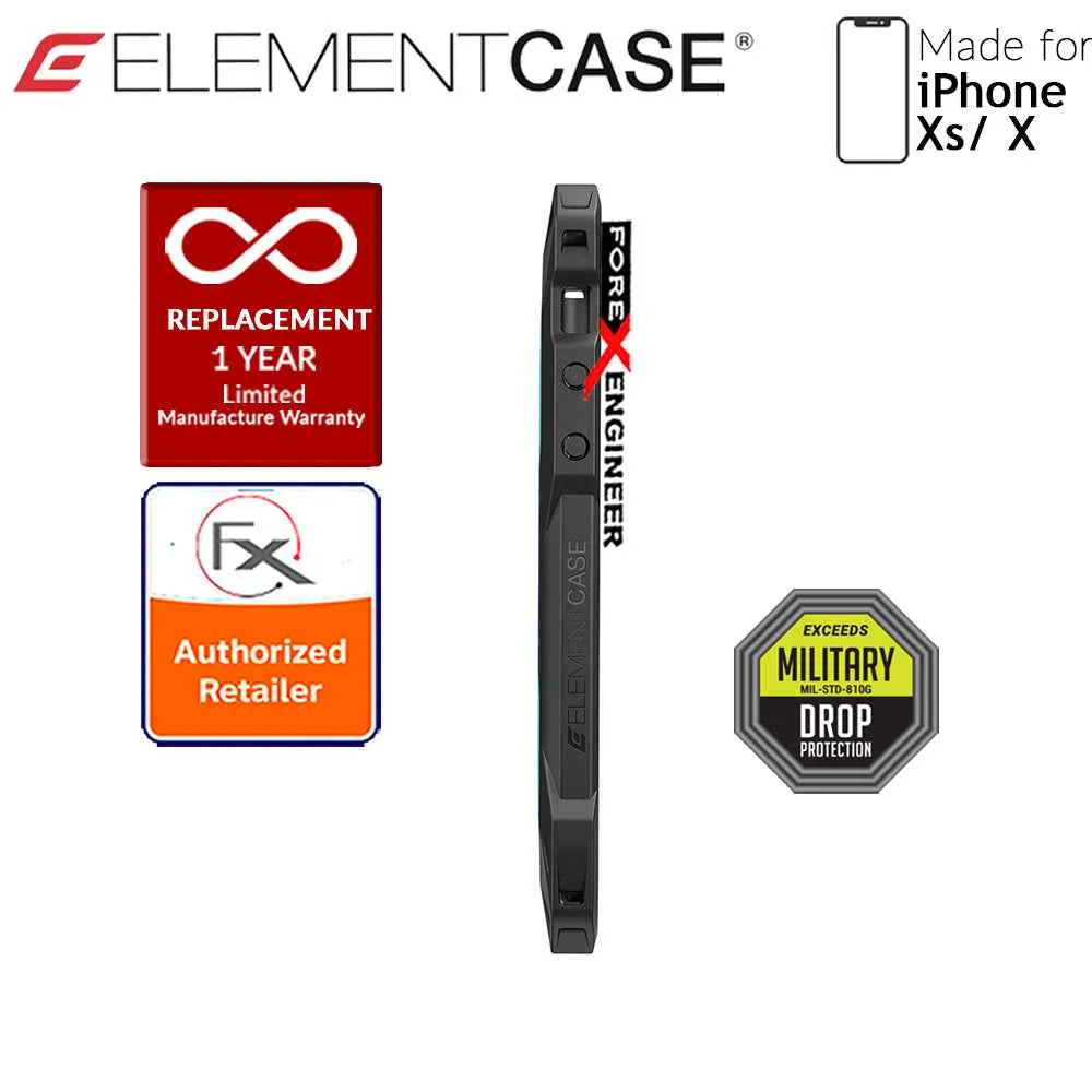 Element Case Rev for iPhone Xs - X - 3 meters Drop Proof Protection - Blue