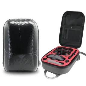 For DJI Avata Carbon Fiber Backpack Shockproof And Waterproof Bag(Black and Gray)