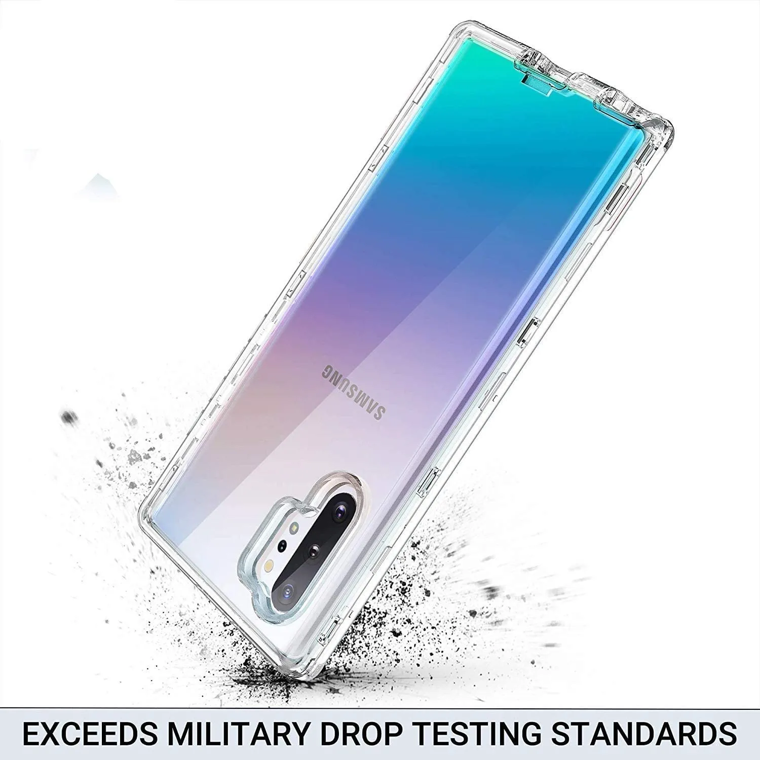 Galaxy Note 10 Plus 5G Case Heavy Duty Shockproof Screen Protector Clear