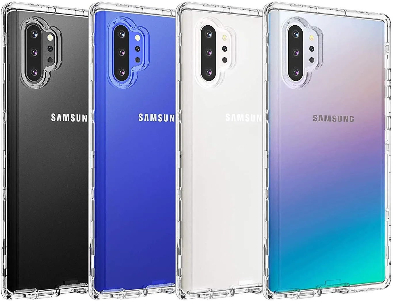 Galaxy Note 10 Plus 5G Case Heavy Duty Shockproof Screen Protector Clear