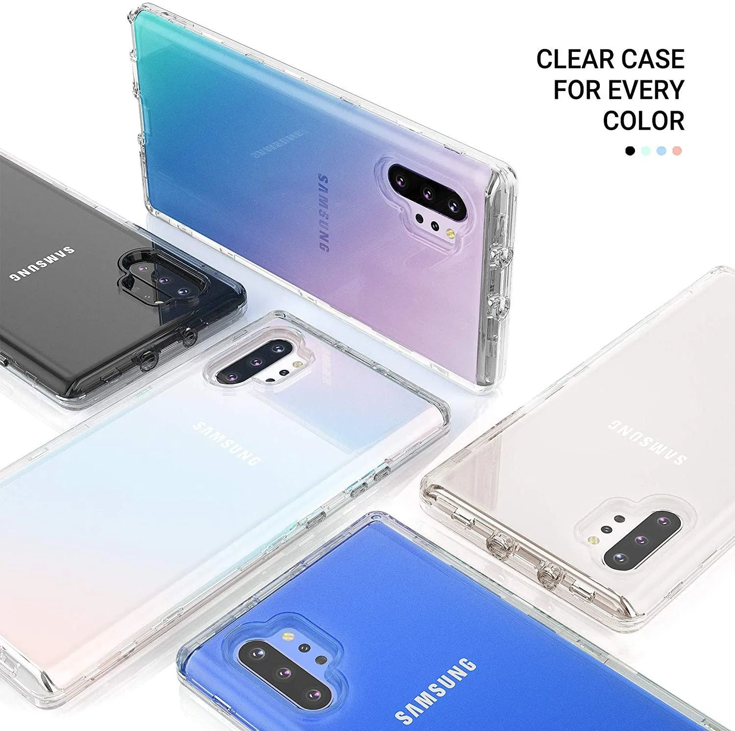 Galaxy Note 10 Plus 5G Case Heavy Duty Shockproof Screen Protector Clear
