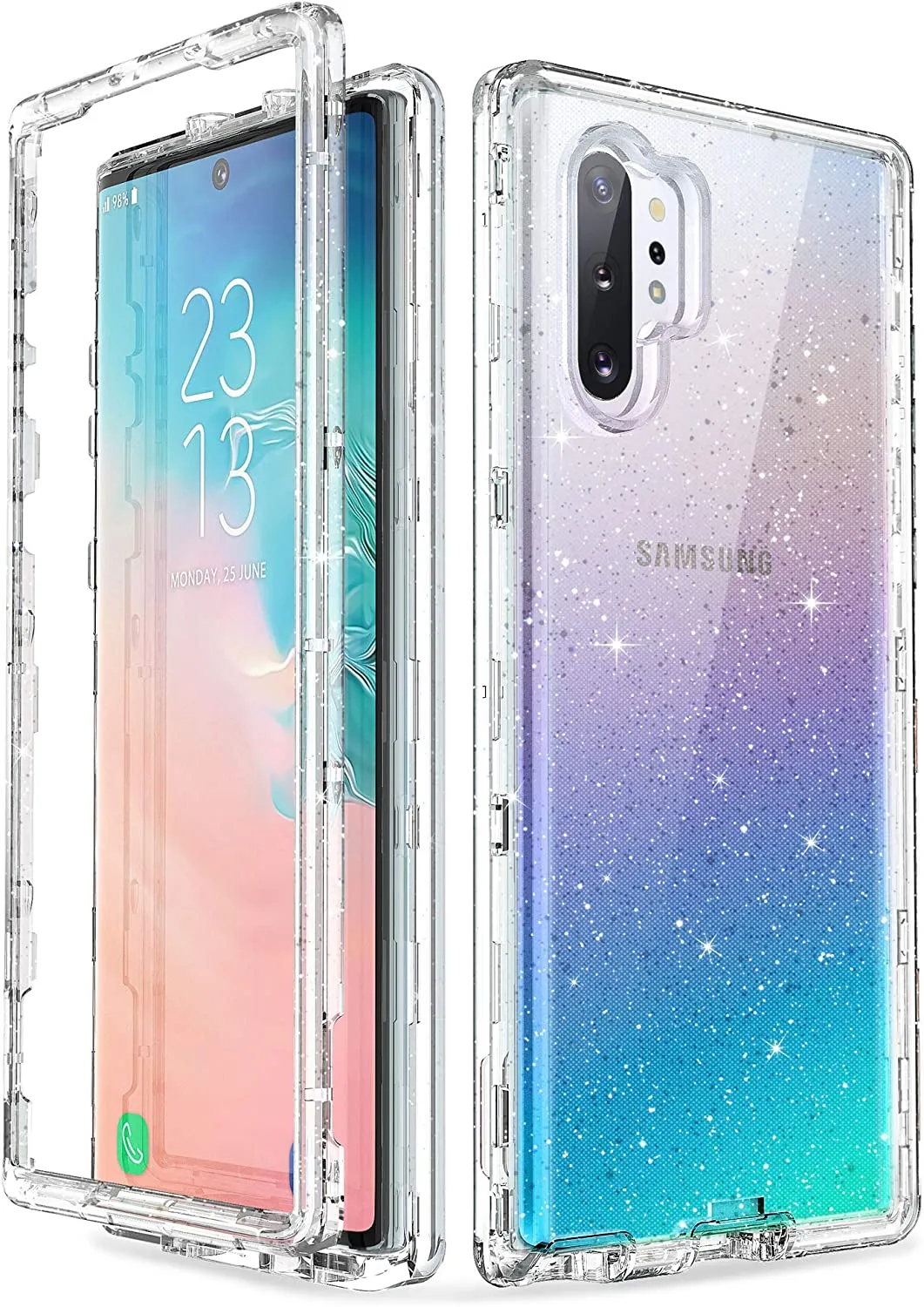 Galaxy Note 10 Plus 5G Case Heavy Duty Shockproof Screen Protector Clear