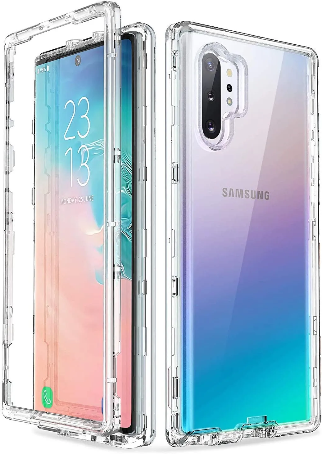 Galaxy Note 10 Plus 5G Case Heavy Duty Shockproof Screen Protector Clear