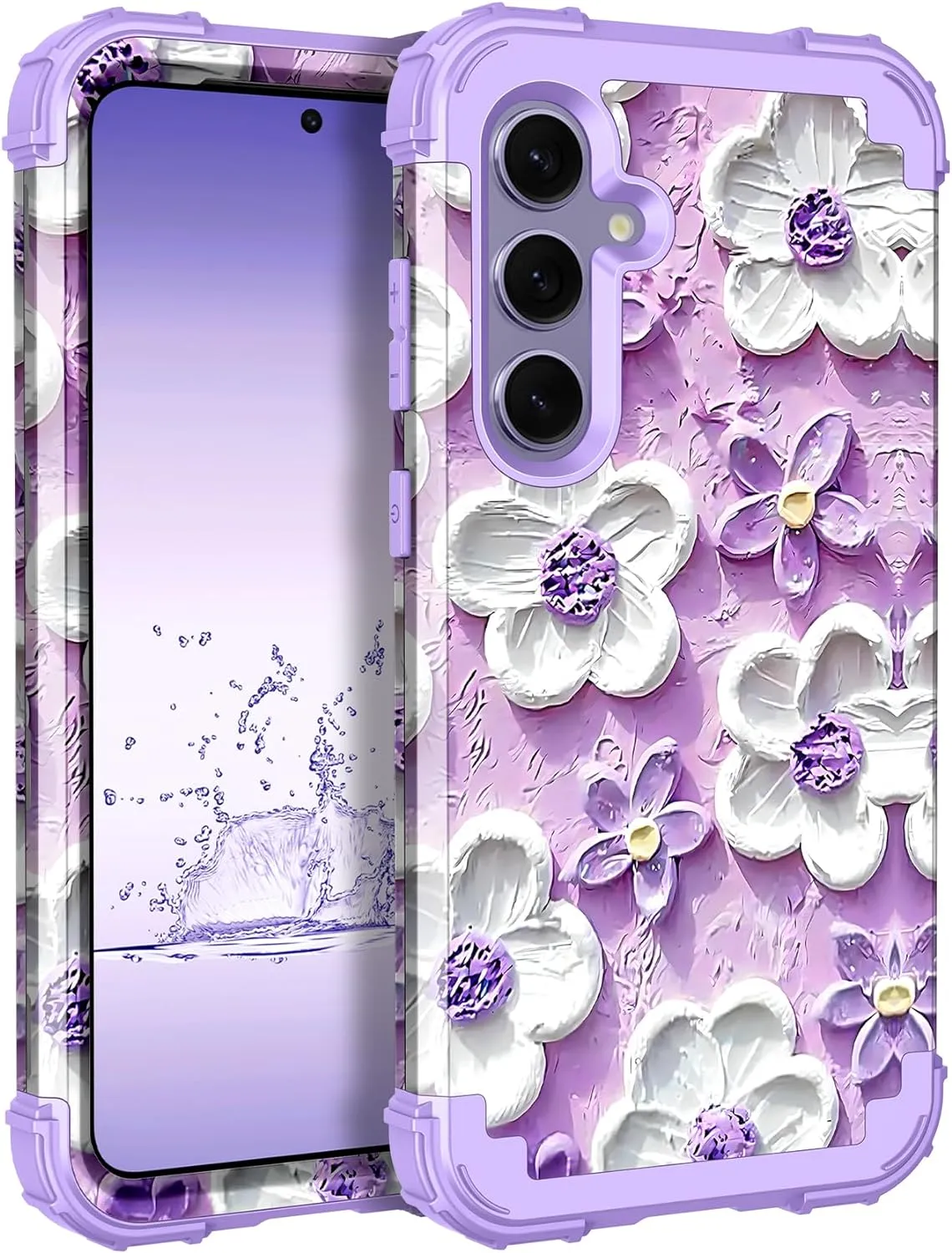 Galaxy S24 Plus 5G Shockproof 3 in 1 Heavy Duty Hybrid Protective Cover Case